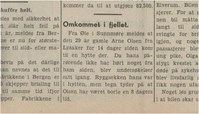 Avisnotis om en forsvinning i 1934